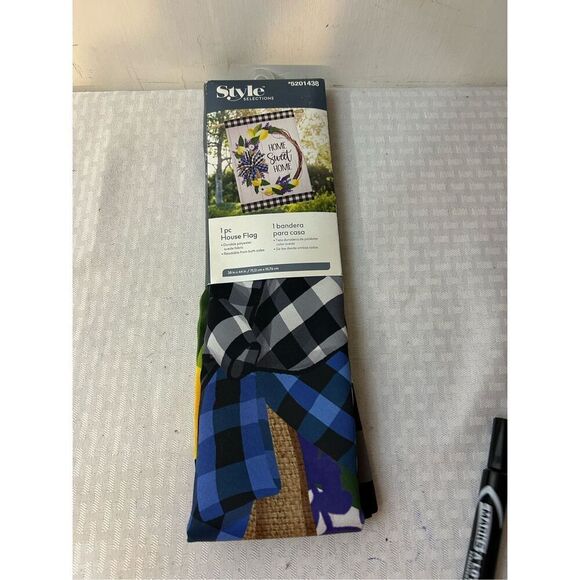 Style Selection Home Sweet Home flag 28"x44"new - Picture 1 of 4